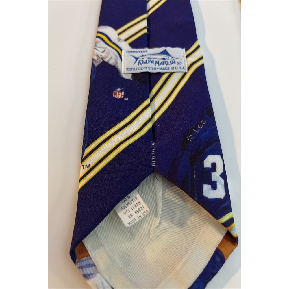 Vintage Ralph Marlin Minnesota Vikings Football Mens Necktie USA - Picture 6 of 9